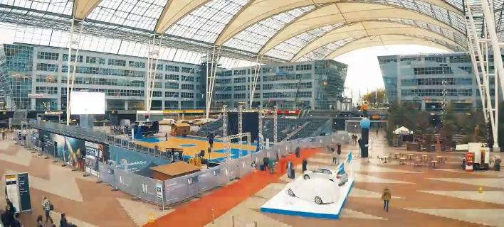  Eντυπωσιακό: Το αεροδρόμιο του Μονάχου έγινε… γήπεδο μπάσκετ (βίντεο)